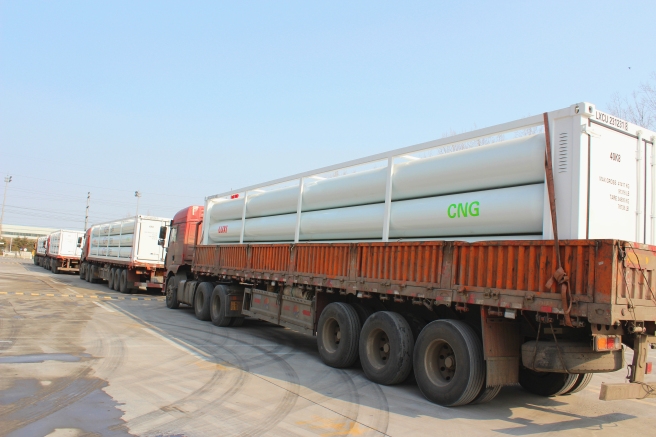 LUXI Group exports CNG tube bundle containers to Nigeria