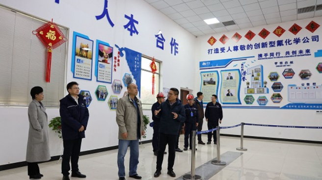 李福利調研中化藍天郴州基地